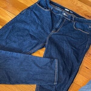 Womens Old Navy Super Skinny ankle high rise stretchy jeans size 12 EUC.